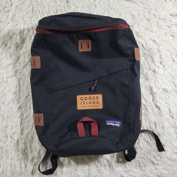 Patagonia * Goose Island Black Backpack Durable Outdoor Design - Picture 1 of 15